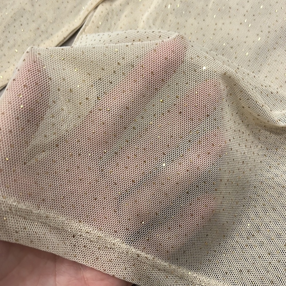 Sheer Rhinestone Long Sleeve Top - Picture 3 of 4